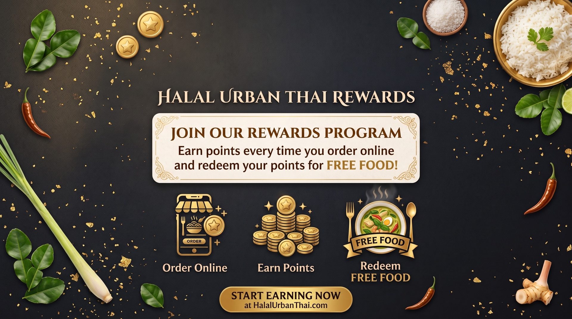 Halal Urban Thai Rewards