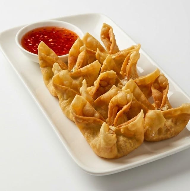 A4 - Crab Rangoons (6 Pieces).