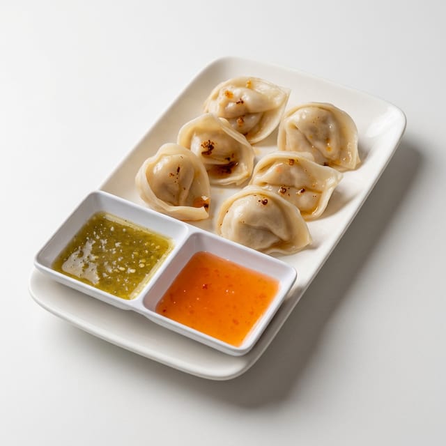 A9 - Steamed Dumpling Momo (6 Pieces).